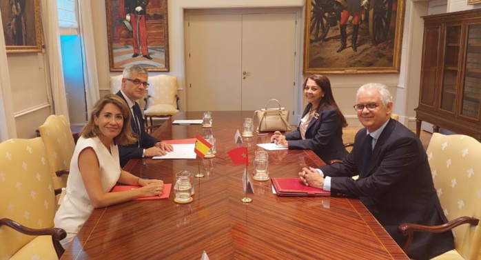 Le projet de liaison fixe du détroit de Gibraltar au cœur d'une réunion entre Baraka et son homologue espagnole Le projet de liaison fixe du détroit de Gibraltar au cœur d'une réunion entre Baraka et son homologue espagnole