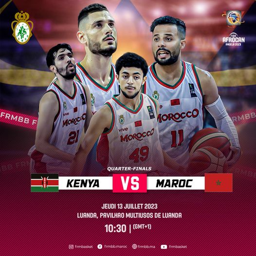 Basket/ Afro-CAN 2023 : Ce jeudi matin, Maroc-Kenya pour une place en demi-finale Basket/ Afro-CAN 2023 : Ce jeudi matin, Maroc-Kenya pour une place en demi-finale