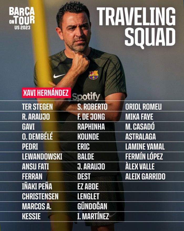 FC Barcelone aux Etats Unis : Ez-Zalzouli fait partie du groupe, pas Chadi ! FC Barcelone aux Etats Unis : Ez-Zalzouli fait partie du groupe, pas Chadi !