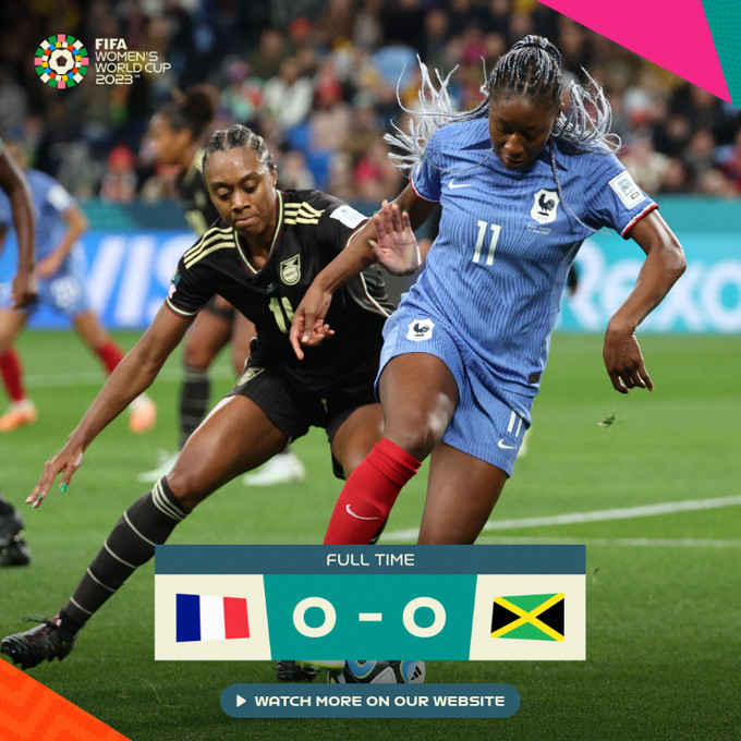Mondial féminin 2023 : La Jamaïque accroche la France Mondial féminin 2023 : La Jamaïque accroche la France