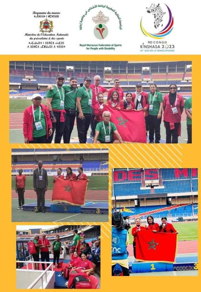Jeux de la francophonie : Les para-athlètes marocaines monopolisent le podium du lancer de poids
