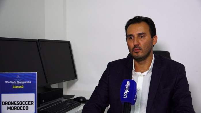 Soufiane Benmimoun, associé gérant de la société "Drone Cast Company". Ph. Chidmi