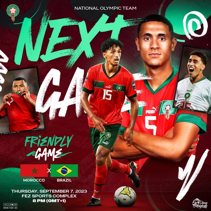 Amical U23 / Maroc vs Brésil : Aujourd’hui, à quelle heure et sur quelle chaîne?