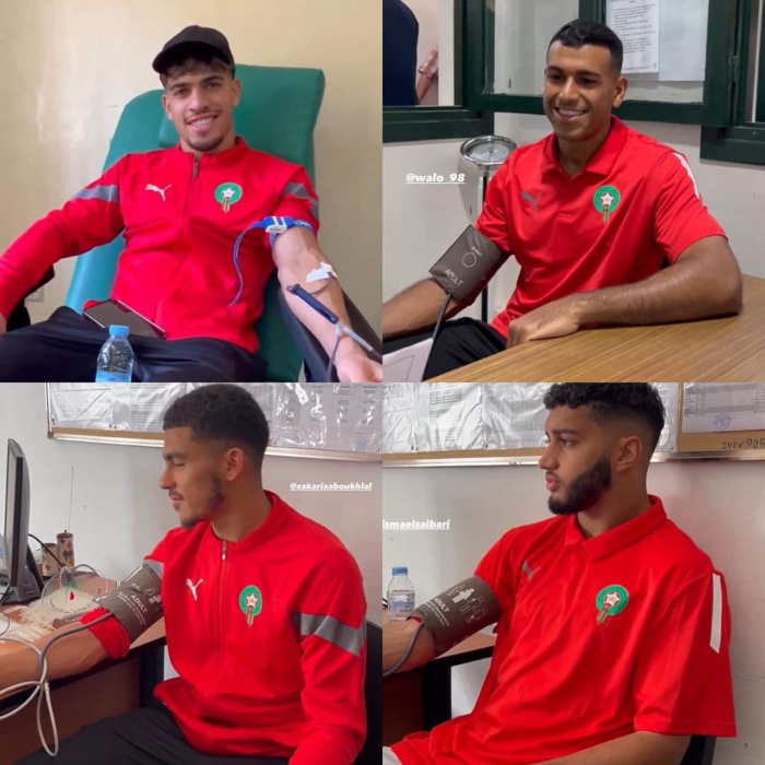 Séisme d'Al Haouz / Solidarité : Les Lions de l'Atlas font don de leur sang Séisme d'Al Haouz / Solidarité : Les Lions de l'Atlas font don de leur sang