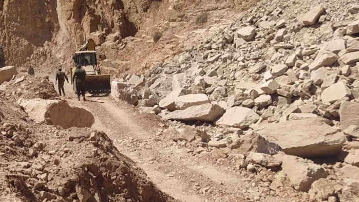 Séisme: la route nationale reliant Tahanaoute à Taroudant interdite aux véhicules lourds 