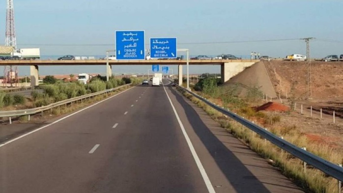 Autoroute Casablanca  - Berrechid : Perturbations momentanées au niveau de l'échangeur de Bouskoura