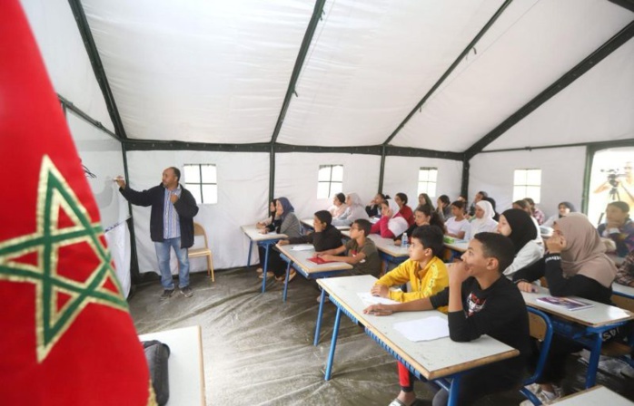 Education : Au cœur des écoles mobiles déployées à Al-Haouz