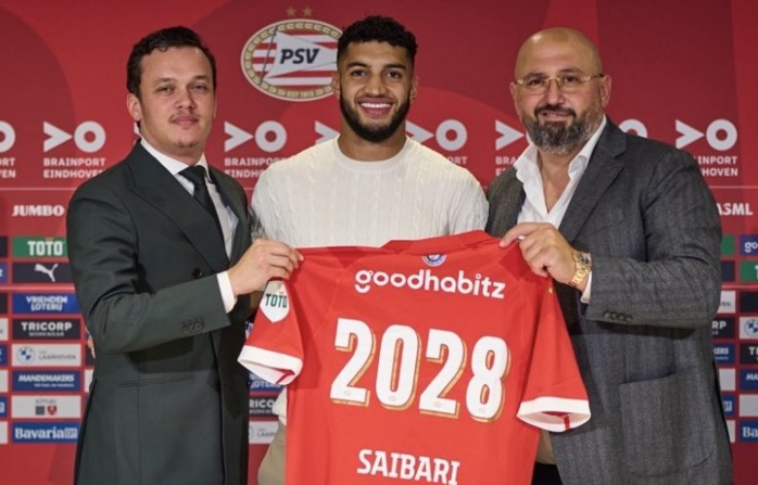 Saibari au PSV jusqu’en juin 2028 Saibari au PSV jusqu’en juin 2028