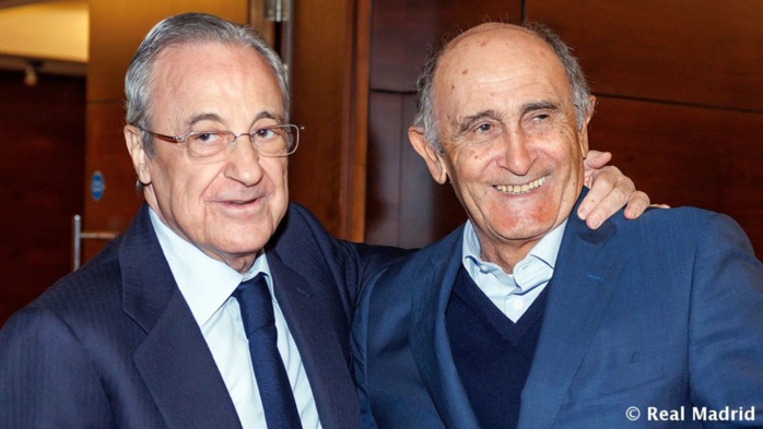 José Martínez Pirri avec le président du Real Madrid. Ph.Real Madrid