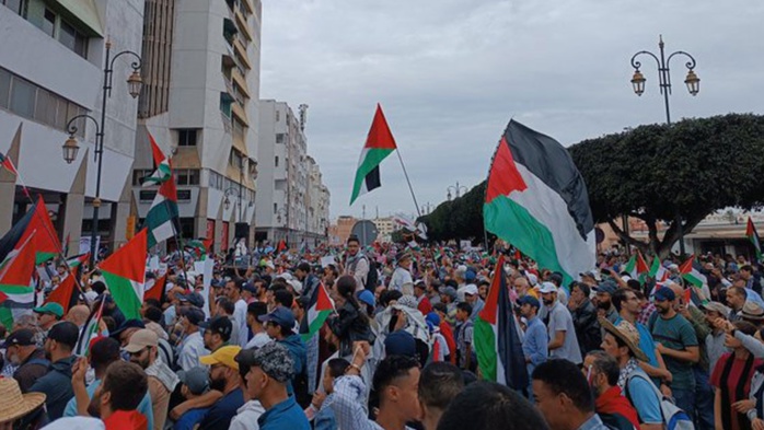 Rabat : Grande manifestation contre l’escalade à Gaza