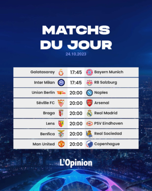 Ligue des champions-UEFA / 3e journée:   Possible duel Mezraoui-Ziyech à partir de 17h45