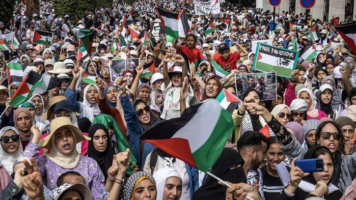 Rabat : Dispersion d'une manifestation propalestinienne non-autorisée devant l'ambassade de France