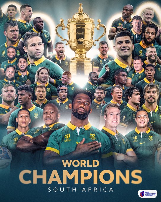 Rugby/Coupe du monde:  L’Afrique du Sud sur le trône mondial