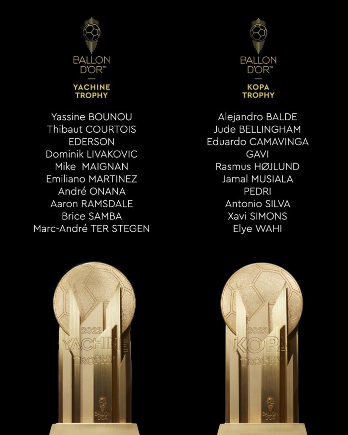 Trophée Yachine:  Bounou nominé, Emiliano favori !