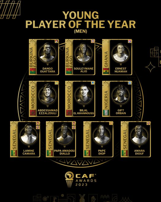 Awards CAF 2023 :  Les nominés en images