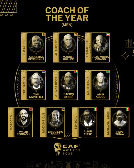 Awards CAF 2023 :  Les nominés en images