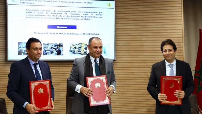 4 conventions de soutien privé aux étudiants et lauréats de l’École Arts et Métiers de Rabat 4 conventions de soutien privé aux étudiants et lauréats de l’École Arts et Métiers de Rabat