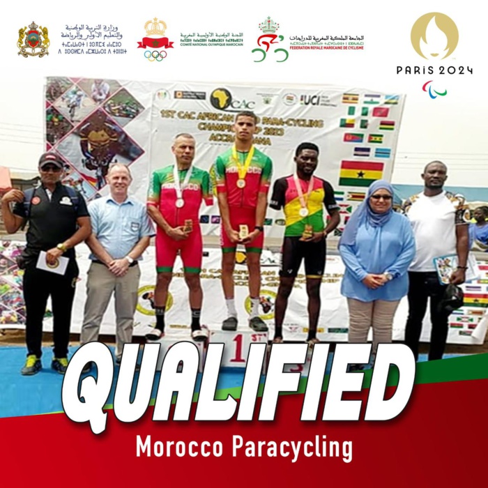 Paracyclisme: L’équipe nationale se qualifie aux Jeux paralympiques Paris-2024