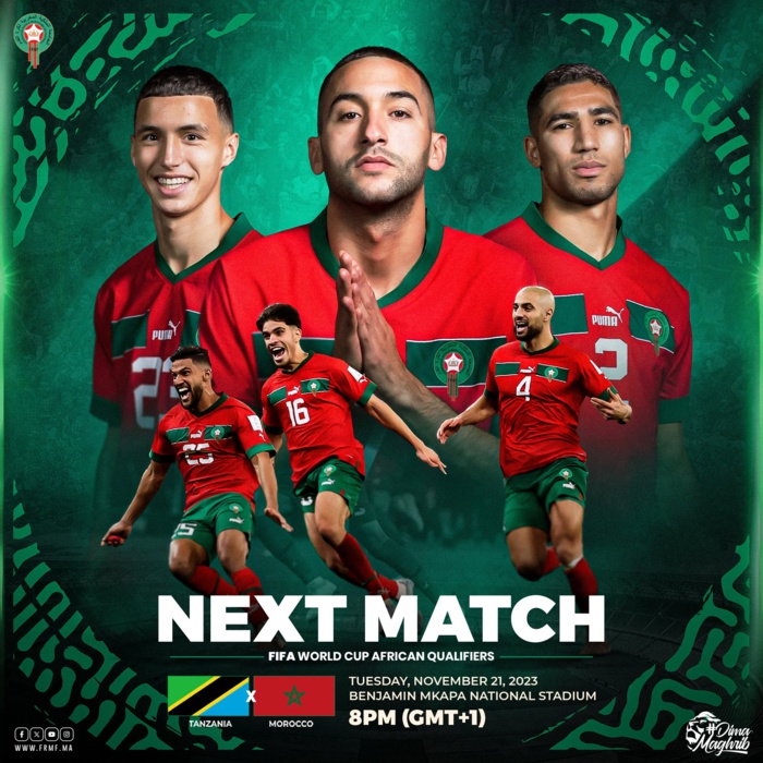 Tanzanie-Maroc de ce soir: Contexte? Coup d’envoi ? chaînes de diffusion? Tanzanie-Maroc de ce soir: Contexte? Coup d’envoi ? chaînes de diffusion?