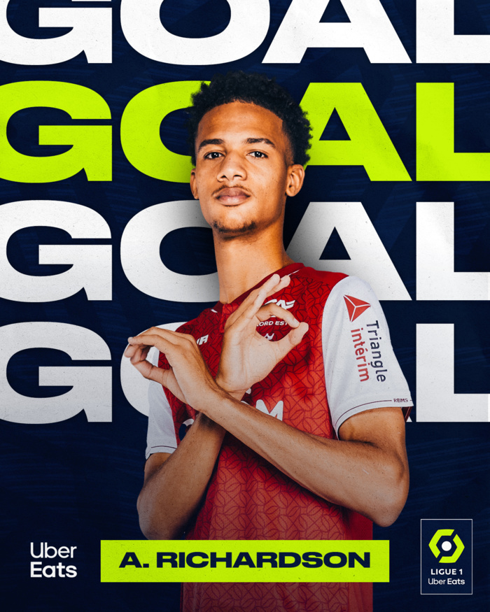 Amir Richardson buteur face à Strasbourg Amir Richardson buteur face à Strasbourg