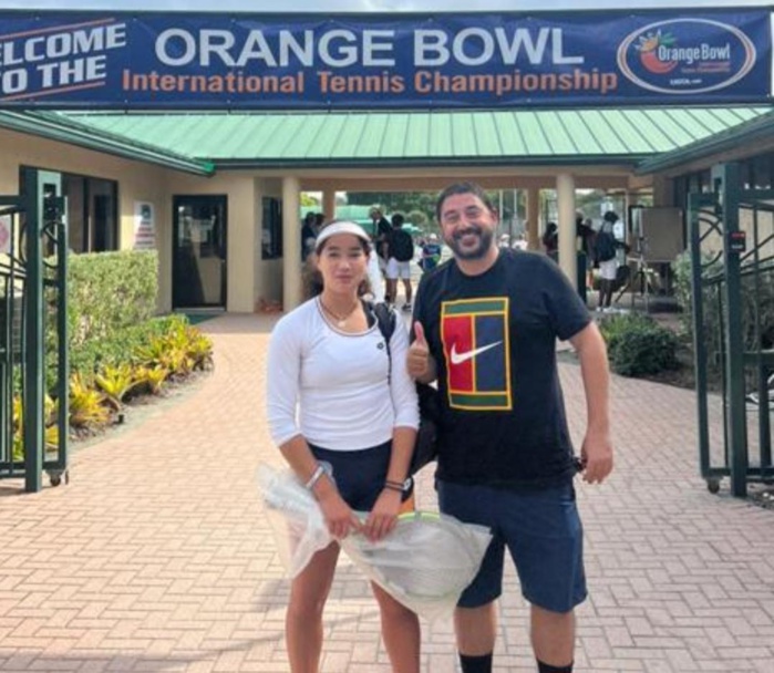 Malak et son coach Tahiri aux portes de l'Orange Bowl