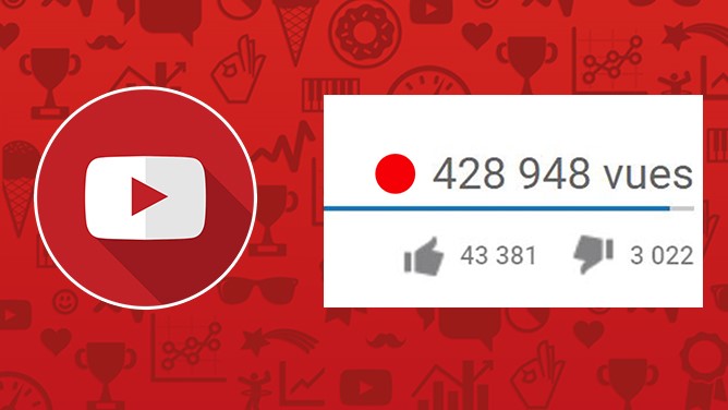 YouTube: Le compteur de vues et de likes fait son apparition YouTube: Le compteur de vues et de likes fait son apparition