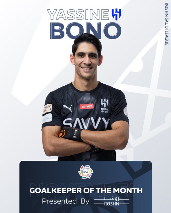 Championnat saoudien : Bounou , ‘’Meilleur gardien en novembre ‘’ ! Championnat saoudien : Bounou , ‘’Meilleur gardien en novembre ‘’ !