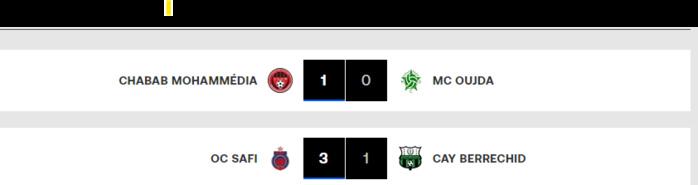 Botola D1/ J11( dimanche) :  Le SCCM et l’OCS vainqueurs Botola D1/ J11( dimanche) :  Le SCCM et l’OCS vainqueurs