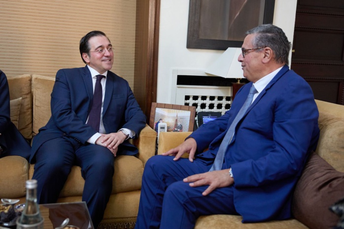 Rencontre cordiale entre Aziz Akhannouch et José Manuel Albares