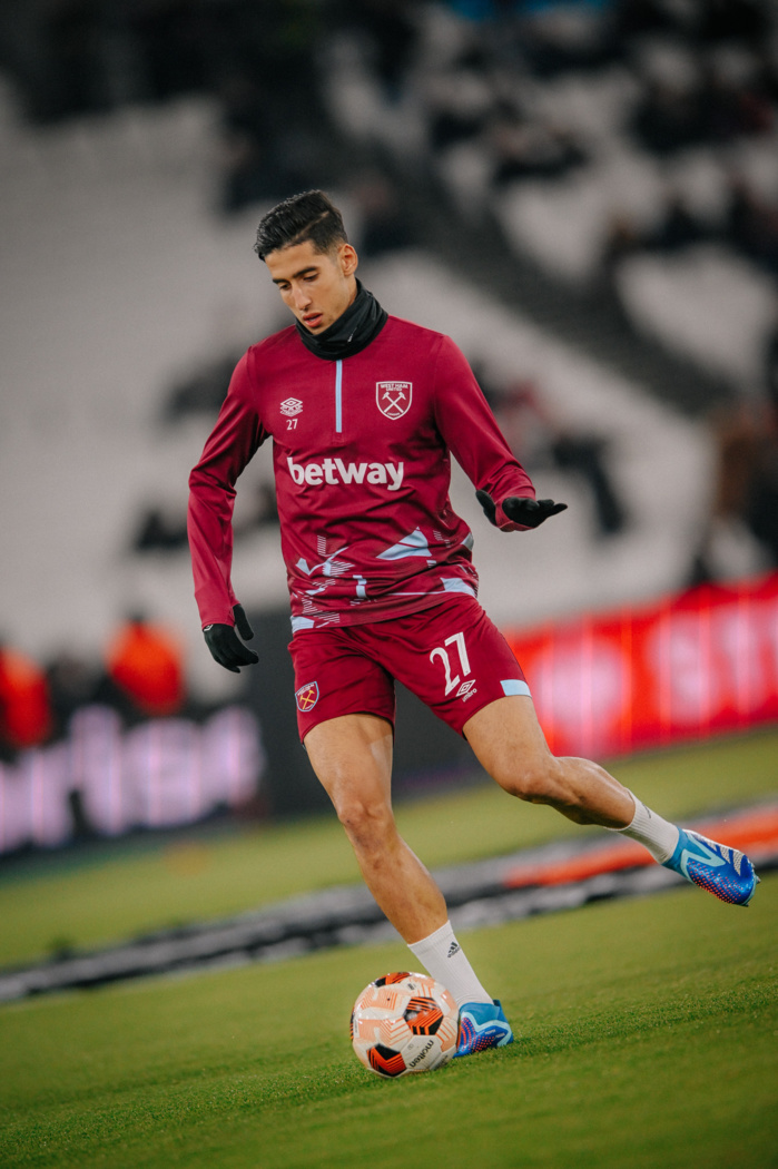 Naif Aguerd , indiscutable , inamovible et piece principale de l'effectif de West Ham Naif Aguerd , indiscutable , inamovible et piece principale de l'effectif de West Ham