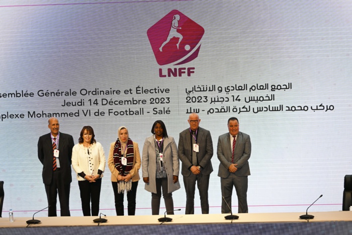 Mme Khadija Illa , présidente du Club Municipal de Laayoune,  réélue à la tête de la LNFF pour un nouveau mandat