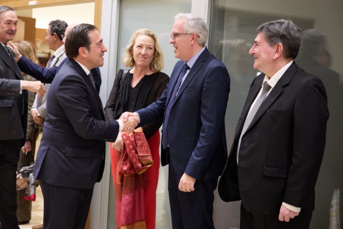 José Manuel Albares réunit des hispanistes marocains pour la promotion de l'espagnol au Maroc José Manuel Albares réunit des hispanistes marocains pour la promotion de l'espagnol au Maroc