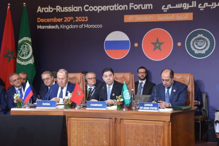 Forum russo-arabe : Nasser Bourita préside une Troïka aux côtés de Lavrov et du représentant de la Ligue arabe Forum russo-arabe : Nasser Bourita préside une Troïka aux côtés de Lavrov et du représentant de la Ligue arabe