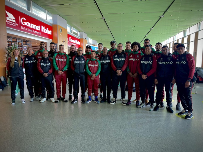 Les composantes de la délégation marocaine lors de son arrivée au Caire Les composantes de la délégation marocaine lors de son arrivée au Caire