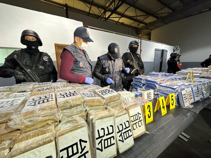 Tanger Med : Saisie de plus d’une tonne et 488 kg de cocaïne