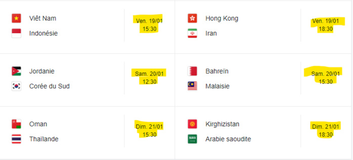 Football : La Coupe d’Afrique (CAN) et la Coupe d’Asie (AFC) se jouent en simultané Football : La Coupe d’Afrique (CAN) et la Coupe d’Asie (AFC) se jouent en simultané