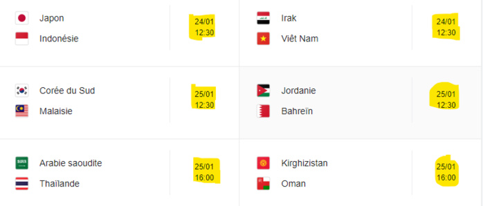 Football : La Coupe d’Afrique (CAN) et la Coupe d’Asie (AFC) se jouent en simultané Football : La Coupe d’Afrique (CAN) et la Coupe d’Asie (AFC) se jouent en simultané