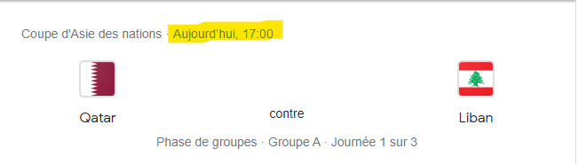Coupe d’Asie de Football (AFC):  Cérémonie et match d’ouverture ce vendredi: Horaire et chaînes ?