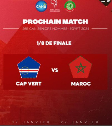 CAN .Handball 2024 / quart de final Maroc-Cap Vert: Ce mardi, horaire et chaîne ? CAN .Handball 2024 / quart de final Maroc-Cap Vert: Ce mardi, horaire et chaîne ?
