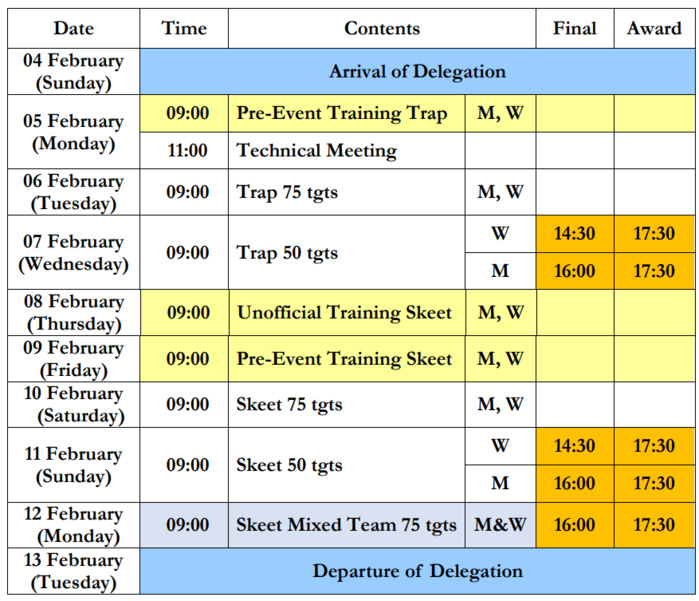 Le Maroc accueille la Coupe du monde de tir sportif olympique du 4 au 13 février 2024 Le Maroc accueille la Coupe du monde de tir sportif olympique du 4 au 13 février 2024