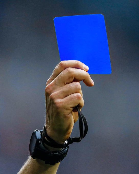Arbitrage / L’usage du carton bleu :  La FIFA tempère !