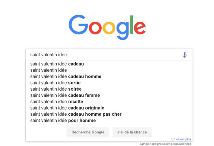 Google: Gestion de la publicité en période de la Saint-Valentin Google: Gestion de la publicité en période de la Saint-Valentin