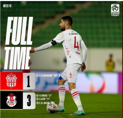 Botola D1 / J19: Le FUS vainqueur à Agadir en ouverture Botola D1 / J19: Le FUS vainqueur à Agadir en ouverture