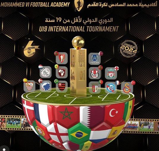 Football U19 :  Début de la 6e Edition du Tournoi de l’Académie Mohammed VI e Football. Football U19 :  Début de la 6e Edition du Tournoi de l’Académie Mohammed VI e Football.