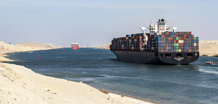 Canal de Suez : Les revenus pour l’Egypte ont «baissé de près de 50%»