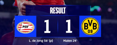 Ligue des champions: Le PSV accroché, l’inter vainqueur Ligue des champions: Le PSV accroché, l’inter vainqueur