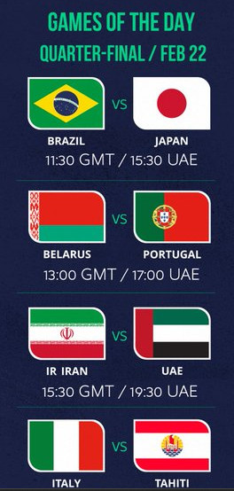 Coupe du Monde Beach Soccer 2024 : Ce jeudi, on joue les quarts de finale Coupe du Monde Beach Soccer 2024 : Ce jeudi, on joue les quarts de finale