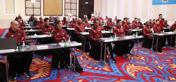 La Marocaine Bouchra Karboubi unique arbitre femme du premier contingent présélectionné La Marocaine Bouchra Karboubi unique arbitre femme du premier contingent présélectionné