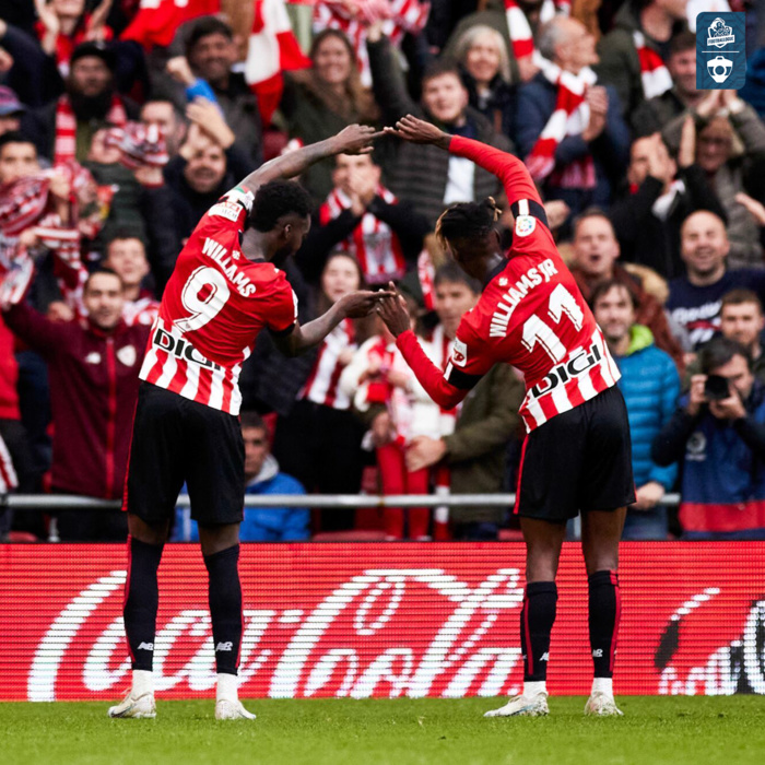 Les deux frères Williams, buteurs de la soirée et naturalisés Espagnols sont d’origine ghanéenne Les deux frères Williams, buteurs de la soirée et naturalisés Espagnols sont d’origine ghanéenne