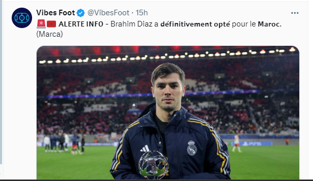 Lions de l’Atlas / Brahim Diaz: Intense agitation médiatique ! Lions de l’Atlas / Brahim Diaz: Intense agitation médiatique !